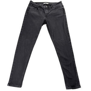 Vintage Levi's 535 Jeans Womens 31 Black Super Skinny Retro Y2K Streetwear Look!